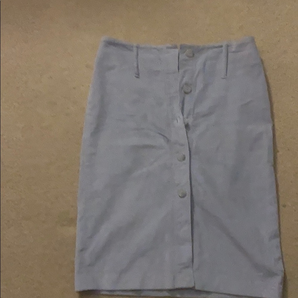 Gray suede EXPRESS pencil skirt